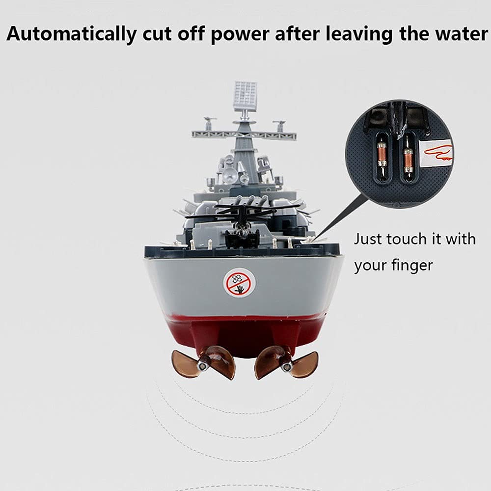 Military Battleship 1/250 RC Warship R/C Cruiser Simulation Weapon